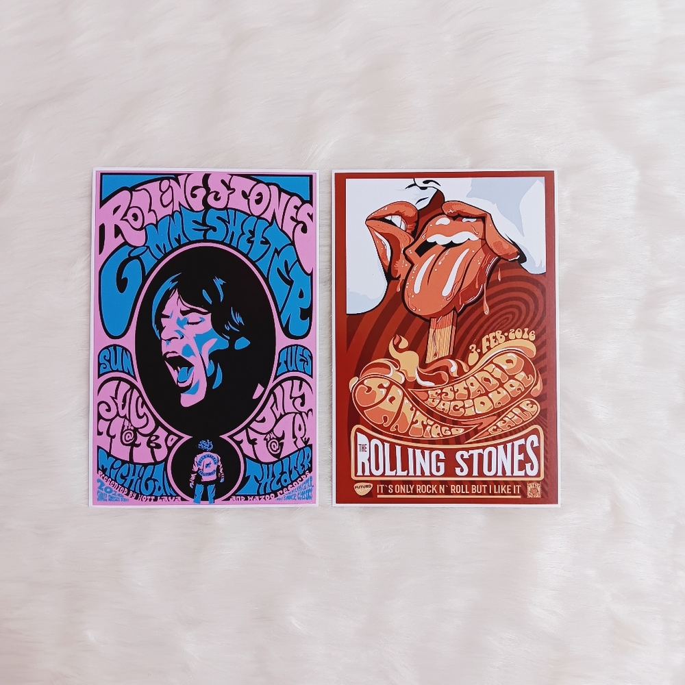 Rolling Stones Mini Poster Cards 2 ct